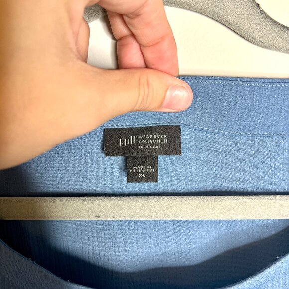 J. Jill WearEver Collection Easy Care Long-Lined Split-Hem Tunic Top Oversize XL - Picture 2 of 5